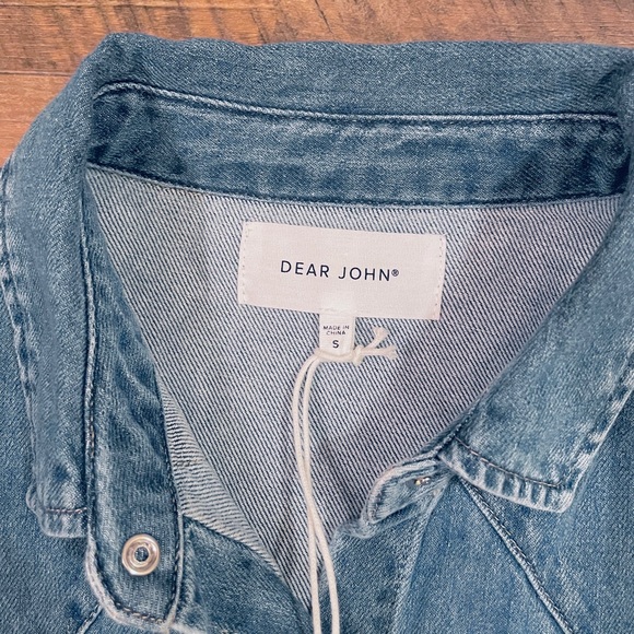 NWT! DEAR JOHN STAR DENIM BUTTON FRONT SHIRT WESTERN SIZE SMALL NEW! - Picture 8 of 12